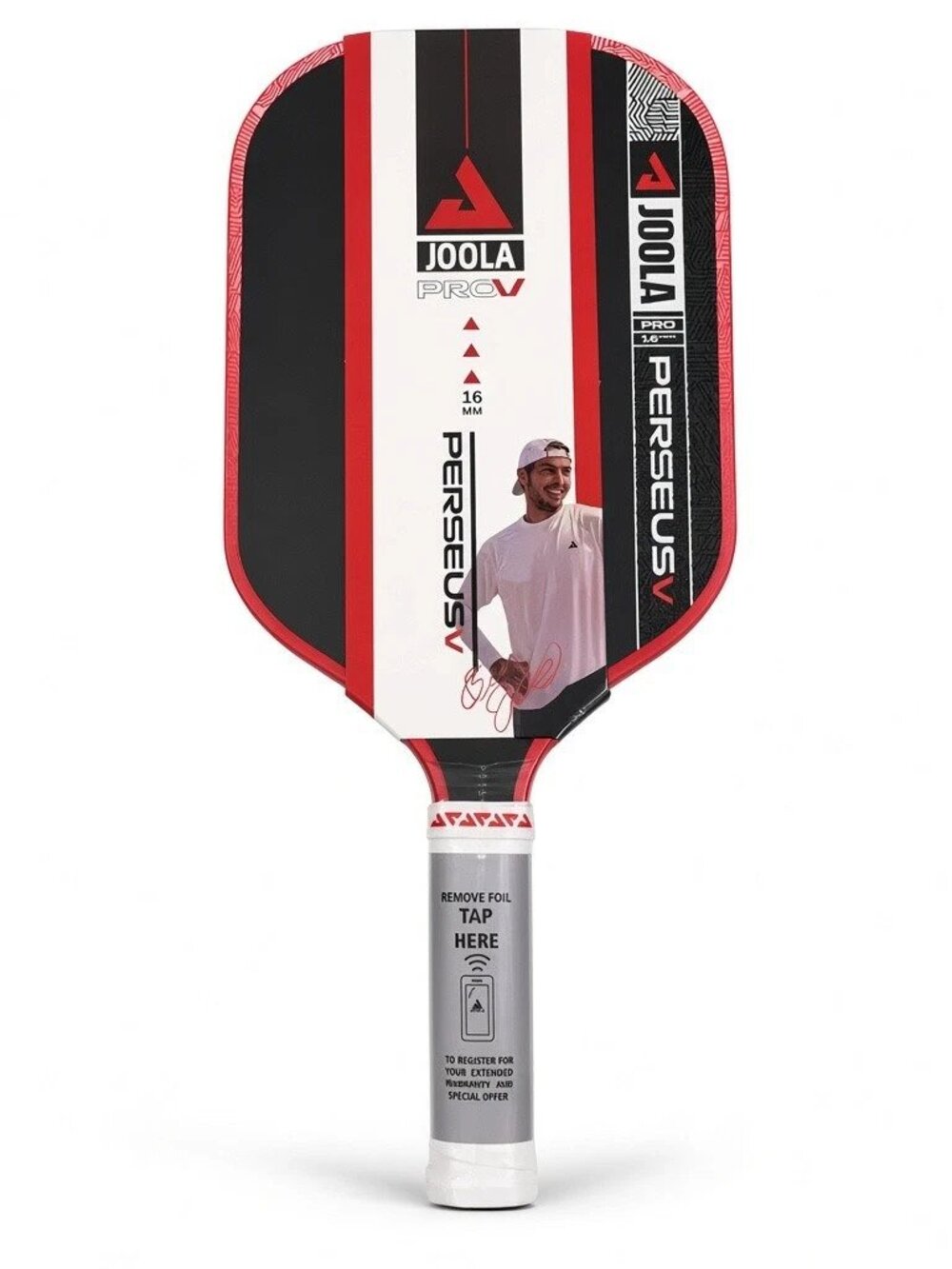 JOOLA Ben Johns Perseus Pro V 16mm Pickleball Paddle Blaze Red New
